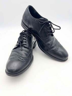 Cole Haan Size 9 Black Brogue Lace-Up Men's Shoes Dress Shoes- Men's